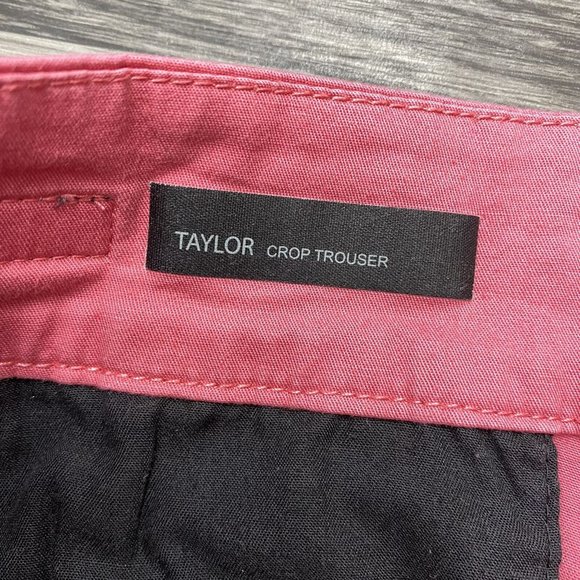 KUT FROM THE KLOTH Taylor Crop Trouser Mid Rise Pink Casual Pants Women's Size 6 - Picture 10 of 14